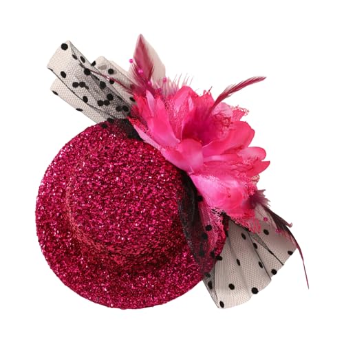 YYYHUII Fascinator aus Netzstoff, 20er-Jahre-Mottoparty, Haarnetz, Haarspange mit Blumen-Clipon, Hut, Maskeraden, Cocktail-Party, Verkleidungszubehör YYYHUII Fascinator aus Netzstoff, 20er-Jahre-Mottoparty, Haarnetz, Haarspange mit Blumen-Clipon, Hut, Maskeraden, Cocktail-Party, Verkleidungszubehör von YYYHUII