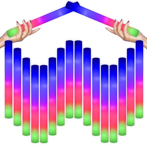 YYYuYong 192Stück Leuchtstab LED Set,Weihnachten Mehrfarbig Schaumstoff Blinkstäbe,Knicklichter groß,Leuchten in 3 Modi,Batterien inklusive,Schaumstoffstab Hochzeit Partystab YYYuYong 192Stück Leuchtstab LED Set,Weihnachten Mehrfarbig Schaumstoff Blinkstäbe,Knicklichter groß,Leuchten in 3 Modi,Batterien inklusive,Schaumstoffstab Hochzeit Partystab von YYYuYong