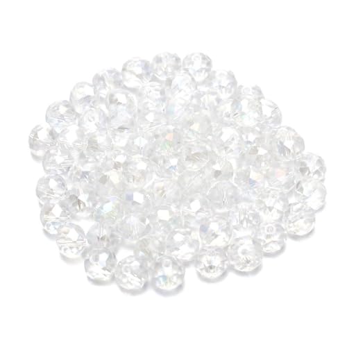 YYlingx 610 Stück facettierte Kristallperlen, facettierte Rondelle, Kristallperlen, Glas-Kristall-Abstandshalter für Heimwerker YYlingx 610 Stück facettierte Kristallperlen, facettierte Rondelle, Kristallperlen, Glas-Kristall-Abstandshalter für Heimwerker von YYlingx