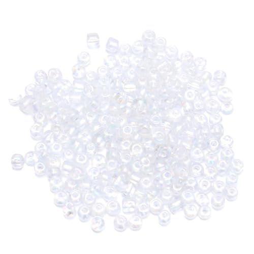 YYlingx Ca. 1500 Stück, 150 g, transparent, bunt, Rocailles, Glasperlen, Bastelperlen für Heimwerker, 4 mm YYlingx Ca. 1500 Stück, 150 g, transparent, bunt, Rocailles, Glasperlen, Bastelperlen für Heimwerker, 4 mm von YYlingx