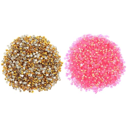YYlingx Strasssteine aus Kunstharz, flache Rückseite, 5 mm, AB-Farbe, nicht Hotfix, Glitzer-Gelee-Strasssteine zur Dekoration, mehrfarbig, 6000 Stück YYlingx Strasssteine aus Kunstharz, flache Rückseite, 5 mm, AB-Farbe, nicht Hotfix, Glitzer-Gelee-Strasssteine zur Dekoration, mehrfarbig, 6000 Stück von YYlingx
