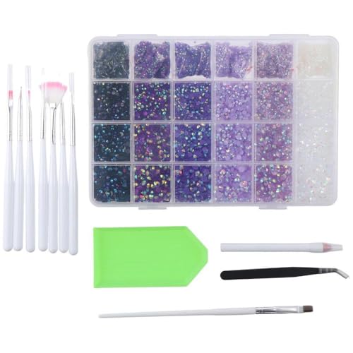 YYlingx Strasssteine aus Kunstharz mit flacher Rückseite, Kunstharz, 2 mm, 3 mm, 4 mm, 5 mm, 30.000 Stück, für DIY-Design YYlingx Strasssteine aus Kunstharz mit flacher Rückseite, Kunstharz, 2 mm, 3 mm, 4 mm, 5 mm, 30.000 Stück, für DIY-Design von YYlingx