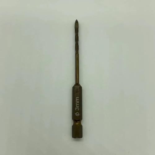 1/3/4/5/7/8 stücke 3-12mm Kreuz Hex Fliesen Bohrer Bits Set for Glas Keramik Beton Loch Opener Ziegel Harte Legierung Dreieck Bit Tool Kit(3mm) von YZADSXCL