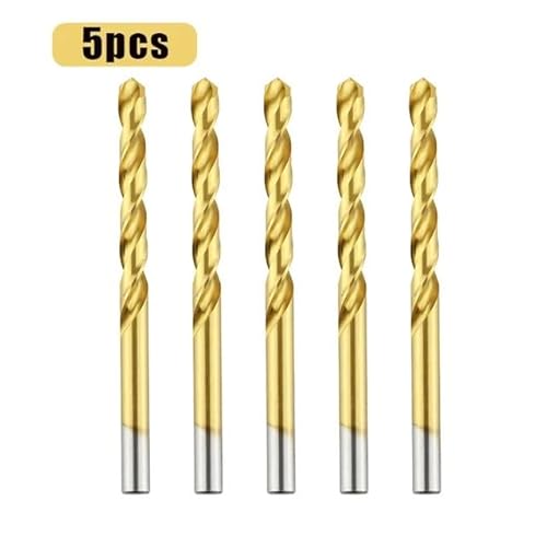 1/5 stücke 1,0-13,0mm HSS Spiralbohrer Titan Bohren 6542 Edelstahl Werkzeug Set Metall Edelstahl Bohrer(5pcs,6.8mm) von YZADSXCL