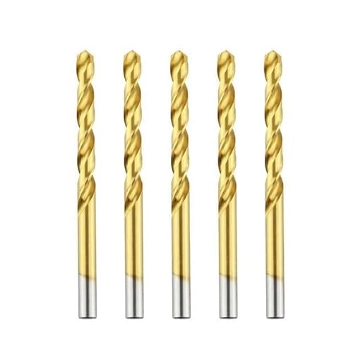 1/5 stücke 1,0-13,0mm HSS Spiralbohrer Titan Bohren 6542 Edelstahl Werkzeug Set Metall Edelstahl Bohrer(5pcs,9.5mm) von YZADSXCL