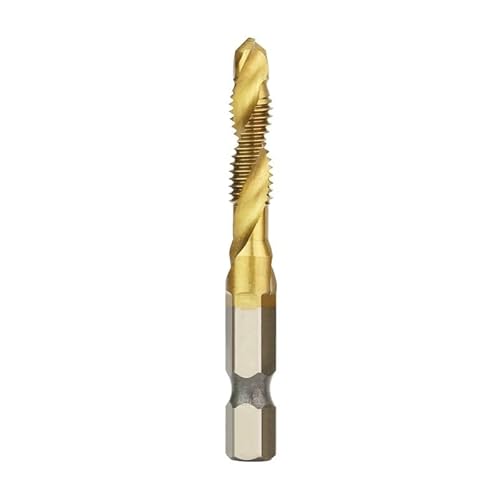 1/6 stücke M3-M10 Hss Titan Überzogene Gewindebohrer Senker Entgraten Set High Speed ​​Compound Schraube Gewinde Bits Hand Werkzeuge(Silver M10x1.5) von YZADSXCL