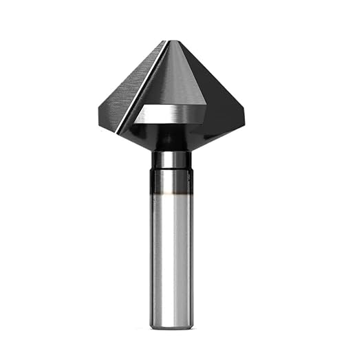 1 Stück 1 Flöte/3 Flöten 90-Grad-Fasefräser 6,3 mm - 50 mm M35 Kobaltbeschichteter Senkerbohrer Metallentgratungsfräswerkzeug(16.5mm,1 Flute) von YZADSXCL