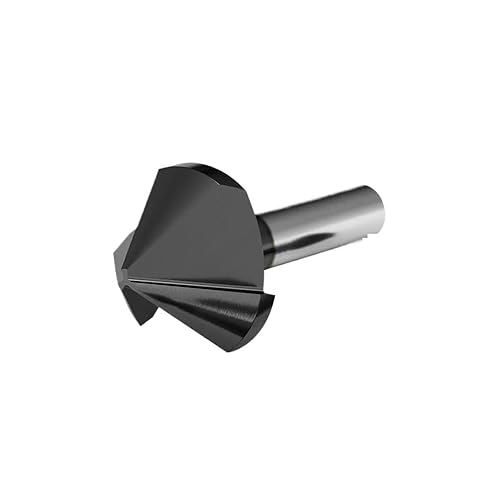 1 Stück 1 Flöte/3 Flöten 90-Grad-Fasefräser 6,3 mm - 50 mm M35 Kobaltbeschichteter Senkerbohrer Metallentgratungsfräswerkzeug(31mm,3 Flutes) von YZADSXCL