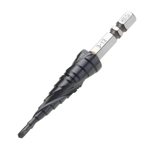 1 stück HRC89 M35 Kobalt TiAlN Beschichtet Stufenbohrer Sechskantschaft Schnellarbeitsstahl Metall Bohrlochöffner Werkzeug(3-12mm) von YZADSXCL