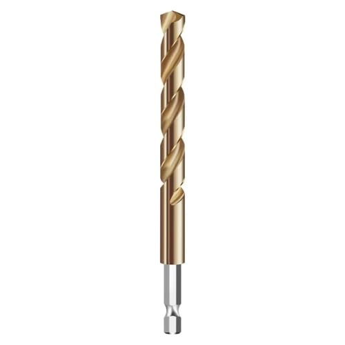 1 stück HSS Schnellarbeitsstahl 1/4 Sechskantschaft Spiralbohrer Titanbeschichtet Spezial Edelstahl Metall Eisen Gerader Griff Bohrer(3.2mm) von YZADSXCL