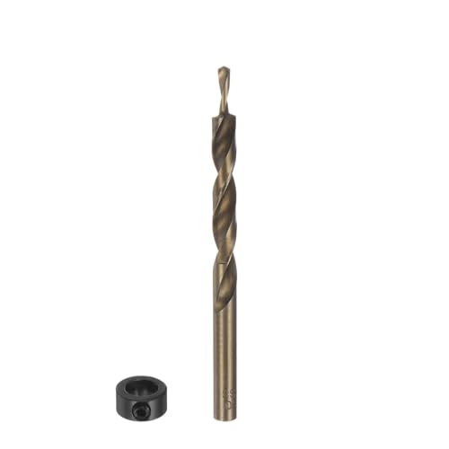 1 stück Taschenlochbohrer mit rundem Schaft und Tiefenanschlag 4/5/6/8 mm Spitze Ersatz-Spiralstufenbohrer(D 5x18mm) von YZADSXCL
