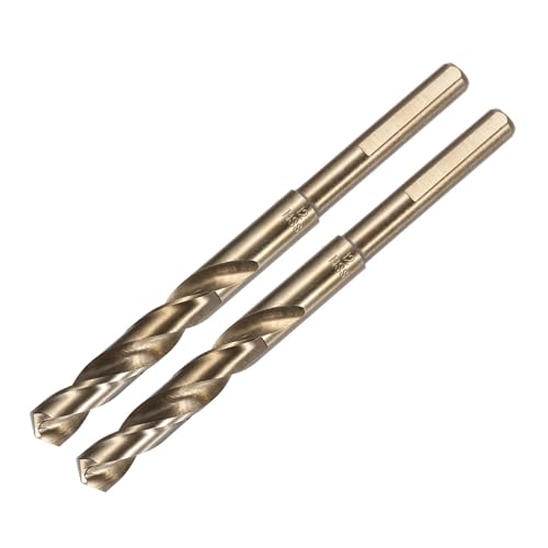 2 stücke Reduziert Schaft Twist Bohrer Bits 12/13.5/14/15.5/16mm Nitrid Titan Beschichtet(70mm) von YZADSXCL