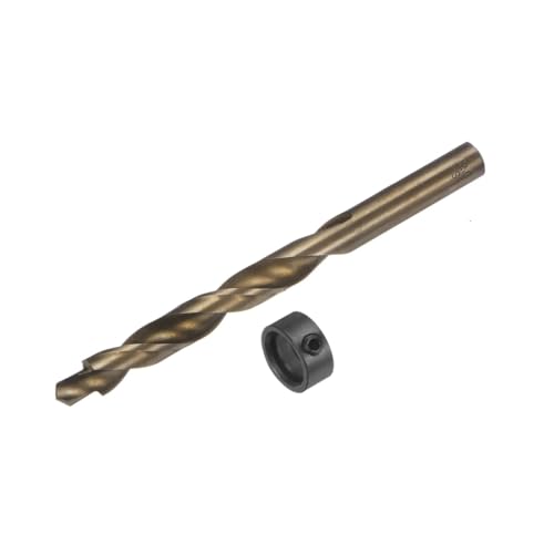 2 stücke Tasche Loch Bohrer Mit Tiefe Stop Kragen Und Schlüssel Runde Schaft Ersatz Twist Schritt Bohrer(F Dia. 8mm) von YZADSXCL