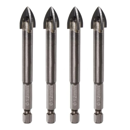 4/25 stücke Titan Mauerwerk Bohrer 3/4/5/6/7/8/10/12/14mm Hartmetall YG6X Beton Bohrer Mit Hex Schaft(25pcs 10mm) von YZADSXCL