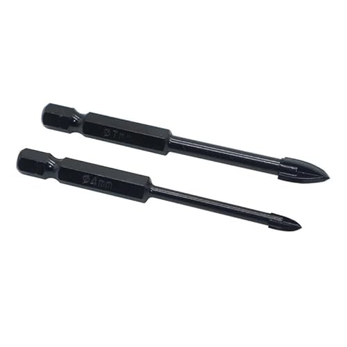 4/5/7/8/10 Stück 3/4/5/6/7/8/10/12 mm Glasfliesen-Bohrer-Set, Hartmetall-Speerspitze, Keramikfliesen, Marmor, Spiegelbohrer(6 6 8 10 12mm) von YZADSXCL