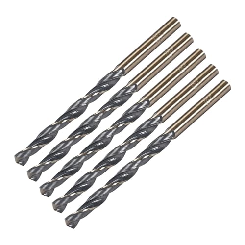 5/10 stücke Spiralbohrer 2,5-5,5mm Zylinderschaft Bohrer for Edelstahl Eisen Aluminiumlegierung Kupfer Messing(5.5mm,5pcs) von YZADSXCL