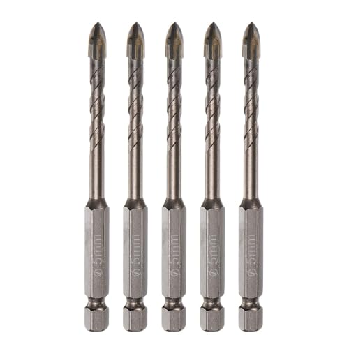5 stücke 3mm 4mm 5mm 6mm 7mm 8mm 10mm 12mm Mauerwerk Bohrer titan Beton Bohrer Mit Hex Schaft(12mm) von YZADSXCL