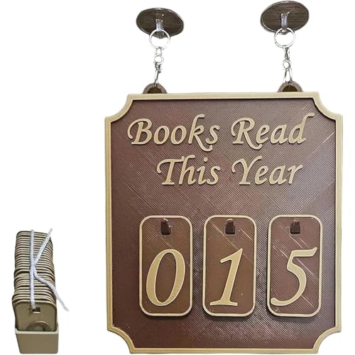Hängendes Bücherregal, Theke, Buchdekoration, personalisierbares hängendes Bücherregalschild, Buchecken-Dekor, Buchliebhaber, Holzschild zum Aufhängen, Geschenk für Bücherliebhaber (braun) von YZBBSH