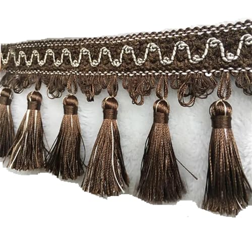 1/2 Meter Nähen Quaste Spitze Fransen Herstellung Haushalt Handwerk Vorhang Stoff Band Polster Home Bekleidungszubehör DIY Dekor für DIY-Handarbeiten und Nähen(10,2M) von YZDKR