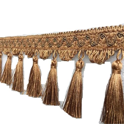1/2 Meter Nähen Quaste Spitze Fransen Herstellung Haushalt Handwerk Vorhang Stoff Band Polster Home Bekleidungszubehör DIY Dekor für DIY-Handarbeiten und Nähen(7,2M) von YZDKR