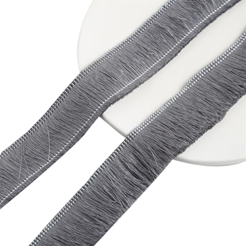1 Meter/Beutel, 30 mm breit, Polyester, mehrfarbig, Quasten, Fransen, Spitze for Kleidung, Dekoration, DIY, Kopfschmuck, Ohrringe, Bekleidungszubehör für DIY-Handarbeiten und Nähen(Grey) von YZDKR