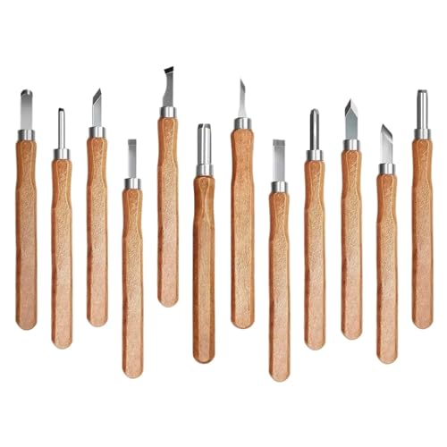 12-teiliges Holzschnitzmeißel-Handwerkzeug-Set for grundlegende und detaillierte Schnitzereien, Holzarbeiter, Hohleisen, Holzbearbeitungswerkzeuge, Holzschnitt, Bohren für Schnitzerei, Holzbearbeitung 12-teiliges Holzschnitzmeißel-Handwerkzeug-Set for grundlegende und detaillierte Schnitzereien, Holzarbeiter, Hohleisen, Holzbearbeitungswerkzeuge, Holzschnitt, Bohren für Schnitzerei, Holzbearbeitung von YZDKR