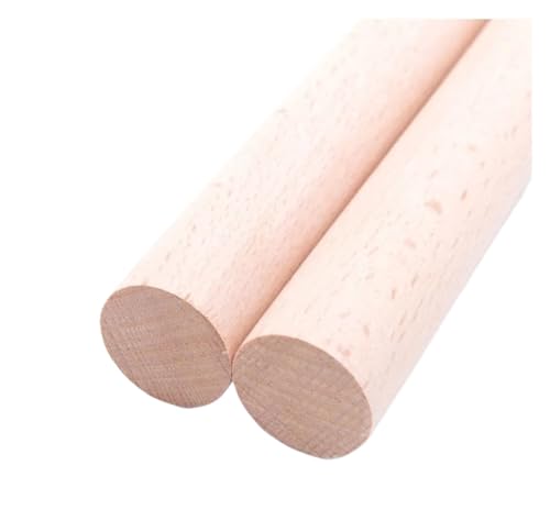 15 Stück Runde Holzstäbe For Kleiderschrank, Runder Holzstab, Langer Stab, Gebäudedekoration, Holzscheit, Bastelmaterial, DIY-Holzhandwerk für DIY-Projekte, Kunst und Kunsthandwerk(DIAMETER 1.5CM_L30C von YZDKR