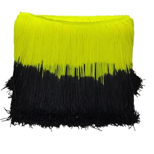 2/5/10M 20cm Quaste Spitzenbesatz Bänder DIY Nähen Lateinisches Kleid Kleidungsstück Stoff Zubehör für DIY-Handarbeiten und Nähen(13,20cm-5Meters) von YZDKR