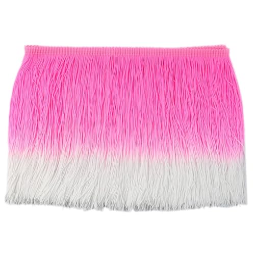 2/5/10M 20cm Quaste Spitzenbesatz Bänder DIY Nähen Lateinisches Kleid Kleidungsstück Stoff Zubehör für DIY-Handarbeiten und Nähen(8,20cm-10Meters) von YZDKR