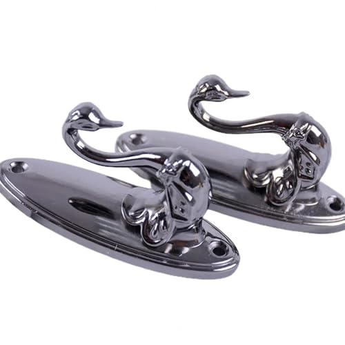 2 Stück Vorhanghaken aus Metall for Zurückhalten for Tür, Wand, Raffhalter, Hängehaken, Kleiderbügel, Zinklegierung, Vintage-Organizer, Halter, Zubehör für Fenster, Türen und Duschvorhänge(Grey) von YZDKR