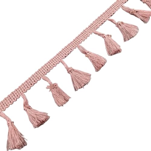 2 Yards Spitzenband Weiß Quaste Spitze Fransen Baumwolle Spitzenbesatz Band Nähen Latein Kleid Bühne Kleidungsstück Vorhang Dekorative Diy für DIY-Handarbeiten und Nähen(Bean Paste) von YZDKR