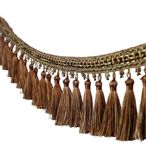 5 Meter Vorhang Nähen Quaste Spitze Fransenbesatz Geflochtener Spitzenbesatz Home Möbel Polsterband Dekor Zubehör für DIY-Handarbeiten und Nähen(09) von YZDKR