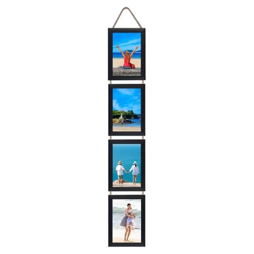 6/7-Zoll-Bilderrahmen for Aufhängen an der Wand, rustikaler vertikaler Collagen-Ausstellungsrahmen aus massivem Holz mit klarem Glas, DIY-Bilderrahmen mit 4 Öffnungen für Hochformat, Druck, Querformat 6/7-Zoll-Bilderrahmen for Aufhängen an der Wand, rustikaler vertikaler Collagen-Ausstellungsrahmen aus massivem Holz mit klarem Glas, DIY-Bilderrahmen mit 4 Öffnungen für Hochformat, Druck, Querformat von YZDKR