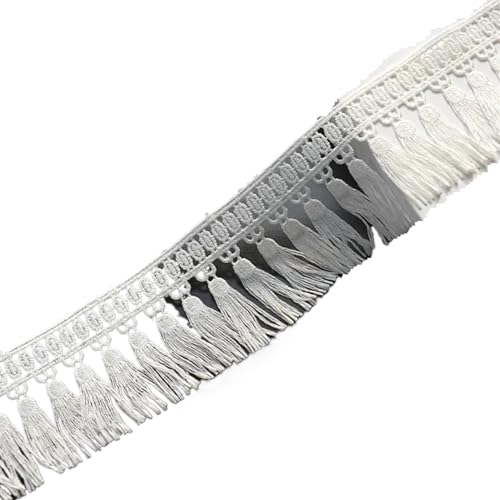 Quaste Spitze Kleidung Seitenreihe handgemachte DIY Zubehör Kleid Rock verlängert dekorative Kante für DIY-Handarbeiten und Nähen(Off white) von YZDKR