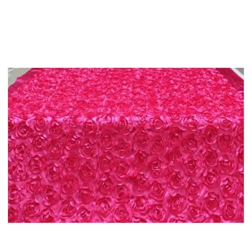 YZDKR 1,4 m Breite, romantischer Teppich mit weißem Rosenblütenblatt, Gangläufer for Hochzeitshintergrund, Mittelstücke, Gastgeschenke, Party-Dekoration für Hochzeiten, Feiern, etc(Pink1) von YZDKR