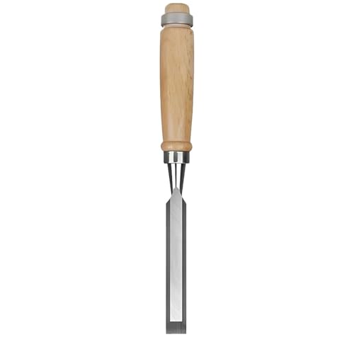 YZDKR 1/5-teiliges Holzmeißel-Set, scharfer Chrom-Vanadium-Stahl, Holzschnitzmeißel mit Buchengriffen, ergonomische Holzschnitzwerkzeuge für Schnitzerei, Holzbearbeitung, Tischlerei(1pc 12mm) von YZDKR