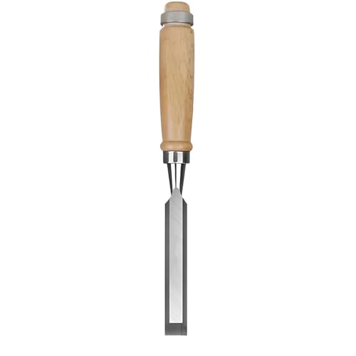 YZDKR 1/5-teiliges Holzmeißel-Set, scharfer Chrom-Vanadium-Stahl, Holzschnitzmeißel mit Buchengriffen, ergonomische Holzschnitzwerkzeuge für Schnitzerei, Holzbearbeitung, Tischlerei(1pc 18mm) von YZDKR