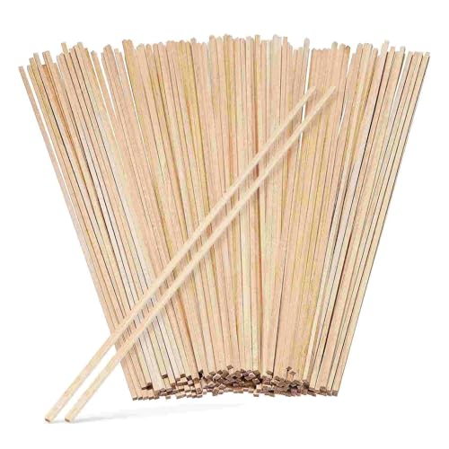 YZDKR 100 Stück DIY Holzstreifen, quadratische Stäbe, Dübel, Bastel-Rührstab for Basteln von Dübeln, 300 x 3 x 3 mm für DIY-Projekte, Kunst und Kunsthandwerk von YZDKR