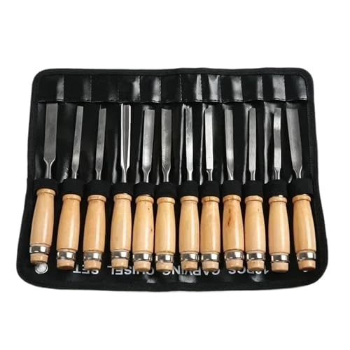 YZDKR 12-teiliges Schnitzmesser-Set, Schnitzmeißel-Set, Handgefertigter Flachmeißel, Holzbearbeitung, Schnitzmesser-Set, Holzbearbeitung für Schnitzerei, Holzbearbeitung, Tischlerei YZDKR 12-teiliges Schnitzmesser-Set, Schnitzmeißel-Set, Handgefertigter Flachmeißel, Holzbearbeitung, Schnitzmesser-Set, Holzbearbeitung für Schnitzerei, Holzbearbeitung, Tischlerei von YZDKR