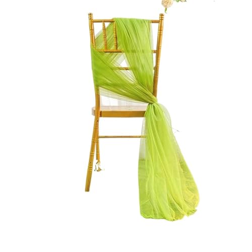 YZDKR 160CM Breite Hochzeitsbogen Drapieren Sheer Vorhang Hochzeit Tüll Chiffon Drapieren Vorhang for Wohnzimmer Hochzeit Party Hintergrund Dekor für Hochzeitshintergrund(Green,10 Meters) von YZDKR