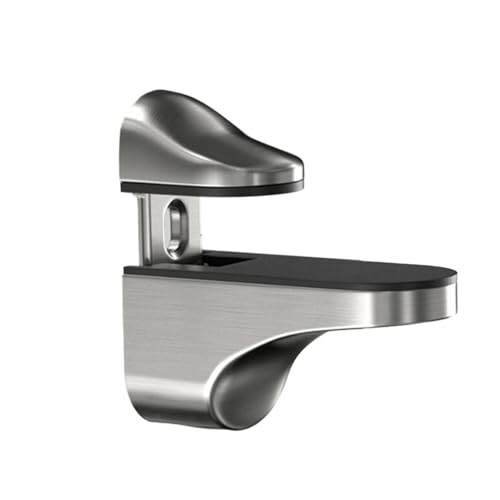 YZDKR 1PCS Glas Regal Unterstützung Einstellbare Glas Regal Halterung Chrom Poliert Wand Badezimmer Klemme Halter Hardware für Balustrade Treppenhandlauf(Silver) von YZDKR