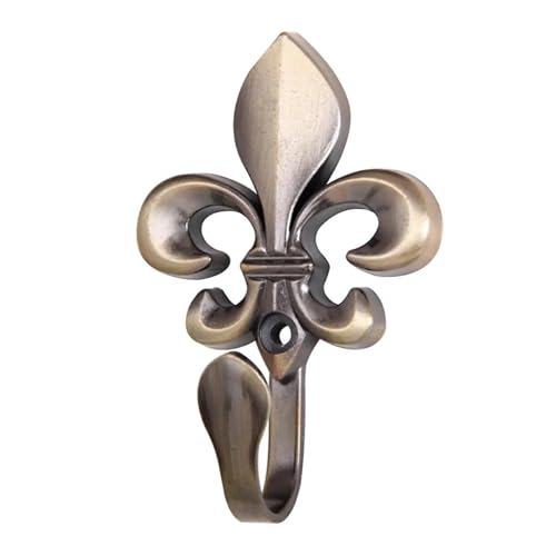 YZDKR 2 Stücke Vorhanghaken Pflaumenblüte geformt Zinklegierung Wohndekoration Vintage Hängen Wohnzimmer Schlafzimmer Kleidung Wandbehang für Fenster, Türen und Duschvorhänge(Bronze) von YZDKR