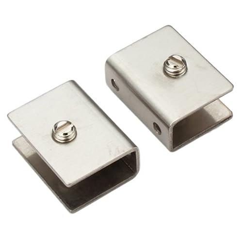 YZDKR 2 Teile/los B802 for 6 Bis 15mm Glas Bord Rechteckige Form Edelstahl Glas Klemmen Regale Unterstützung Halterung Clips für Balustrade Treppenhandlauf(Clamp 10-15mm) von YZDKR