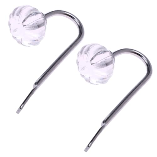 YZDKR 2Pcs Home Hardware Vorhang Krawatte Zurück Wand Haken Vorhang Schnalle U Geformt Vorhang Haken Schnalle Zubehör Griff für Fenster, Türen und Duschvorhänge(Bronze-02) von YZDKR
