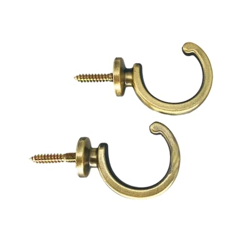 YZDKR 2Pcs Home Hardware Vorhang Krawatte Zurück Wand Haken Vorhang Schnalle U Geformt Vorhang Haken Schnalle Zubehör Griff für Fenster, Türen und Duschvorhänge(Green Bronze) von YZDKR