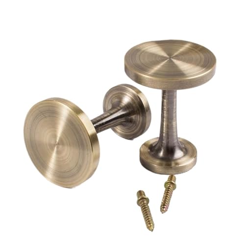 YZDKR 2Pcs Vorhänge Wand Haken Halter Vorhang Zubehör Halten Zurück Wand Aufhänger Rack Haken Tür Hängen Hause Dekoration für Fenster, Türen und Duschvorhänge(Bronze) von YZDKR