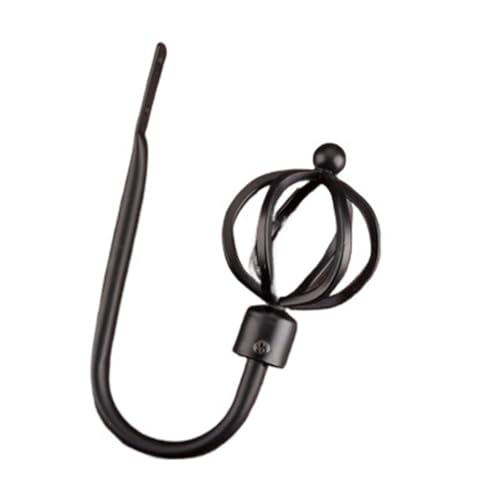 YZDKR 2Pcs Vorhang Krawatte Zurück Halter Haken Schlafzimmer Wohnzimmer Vorhang Dekoration Zubehör Halten Zurück Wand Vorhang Haken für Fenster, Türen und Duschvorhänge(Black 2) von YZDKR