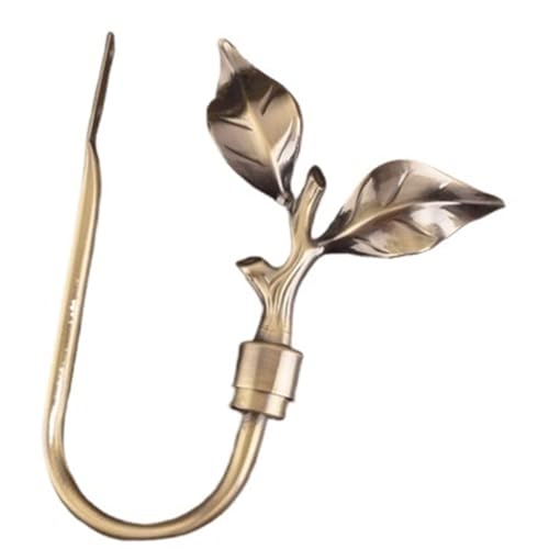 YZDKR 2Pcs Vorhang Krawatte Zurück Halter Haken Schlafzimmer Wohnzimmer Vorhang Dekoration Zubehör Halten Zurück Wand Vorhang Haken für Fenster, Türen und Duschvorhänge(Bronze 1) von YZDKR