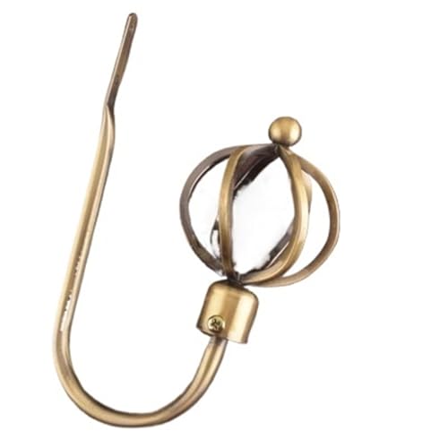 YZDKR 2Pcs Vorhang Krawatte Zurück Halter Haken Schlafzimmer Wohnzimmer Vorhang Dekoration Zubehör Halten Zurück Wand Vorhang Haken für Fenster, Türen und Duschvorhänge(Bronze 5) von YZDKR