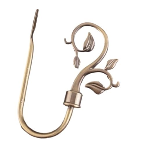 YZDKR 2Pcs Vorhang Krawatte Zurück Halter Haken Schlafzimmer Wohnzimmer Vorhang Dekoration Zubehör Halten Zurück Wand Vorhang Haken für Fenster, Türen und Duschvorhänge(Bronze 6) von YZDKR